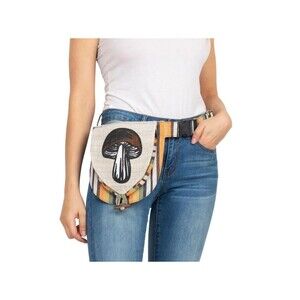 Lakhays Hemp Nepal Boho Sling Belt Shoulder Mushroom Bag Hippie Hobo